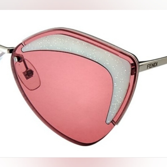 GIFTED! Fendi Fabulous. New FENDI Pink Lens Cateye Sunglasses. - Picture 5 of 7